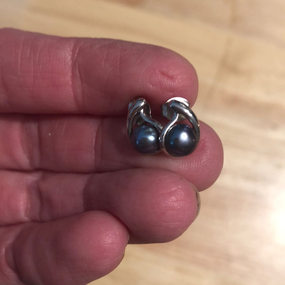 sterling silver tear drop earrings